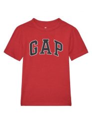 Gap T-Shirt 708370-00 Czerwony Regular Fit. Czerwone t-shirty chłopięce GAP, bez wzorów, z bawełny, bez ramiączek. Za 49.99 zł.