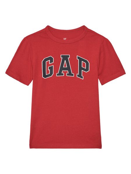 Gap T-Shirt 708370-00 Czerwony Regular Fit. Czerwone t-shirty chłopięce GAP, bez wzorów, z bawełny, bez ramiączek. Za 39.99 zł.