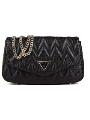 Guess Torebka w kolorze czarnym - 26 x 15 x 6 cm rozmiar: onesize. Czarne torebki klasyczne damskie Guess, z aplikacjami, z materiału, pikowane, bez dodatków. Za 411.91 zł.