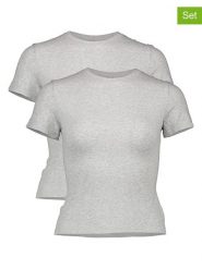 Skims Koszulki (2 szt.) w kolorze szarym rozmiar: S. Szare t-shirty damskie Skims, s, bez wzorów, bez kołnierzyka. Za 276.71 zł.