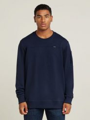 G-Star Bluza w kolorze granatowym rozmiar: XL. Niebieskie bluzy bez kaptura męskie G-Star, xl, z bawełny. Za 136.13 zł.