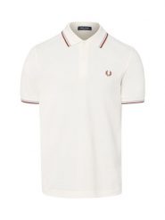 Fred Perry koszulka polo Mężczyźni Bawełna biały, M. Białe koszulki polo męskie Fred Perry, m, bez wzorów, z bawełny, bez ramiączek. Za 499.95 zł.
