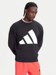 Adidas Bluza Essentials Big Logo JE8949 Czarny Regular Fit. Czarne bluzy bez kaptura męskie Adidas, l, z bawełny. Za 159.99 zł.