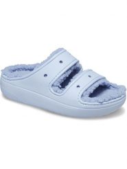 Crocs Klapki "Classic Cozzzy" w kolorze błękitnym rozmiar: 36/37. Niebieskie klapki damskie Crocs, bez wzorów, bez obcasa. Za 141.85 zł.