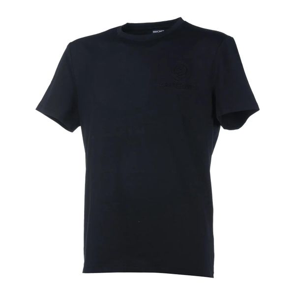 Męski czarny t-shirt. Czarne t-shirty męskie SUOMY, na lato, m, bez wzorów, z bawełny, bez kołnierzyka. Za 295.25 zł.