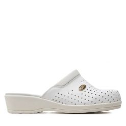 Klapki Scholl. Białe klapki damskie Scholl, bez wzorów, bez obcasa. Za 249.99 zł.