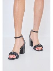 Bellucci Sandały w kolorze czarnym rozmiar: 37. Czarne sandały damskie Bellucci, bez wzorów, bez obcasa, na koturnie. Za 86.99 zł.