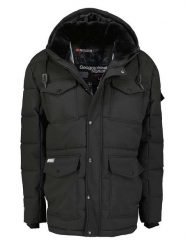 Geographical Norway Parka "Corlas" w kolorze czarnym rozmiar: XXL. Czarne parki męskie Geographical Norway, xxl, bez wzorów. Za 298.67 zł.