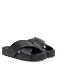 HÖGL Klapki Celeste 9-102910 Czarny. Czarne klapki damskie HÖGL, bez wzorów, ze skóry, bez obcasa. Za 649.99 zł.