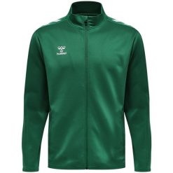 Kurtka z dresu Hummel Core Xk. Zielone kurtki treningowe męskie HUMMEL, bez wzorów, z dresówki. Za 202.00 zł.