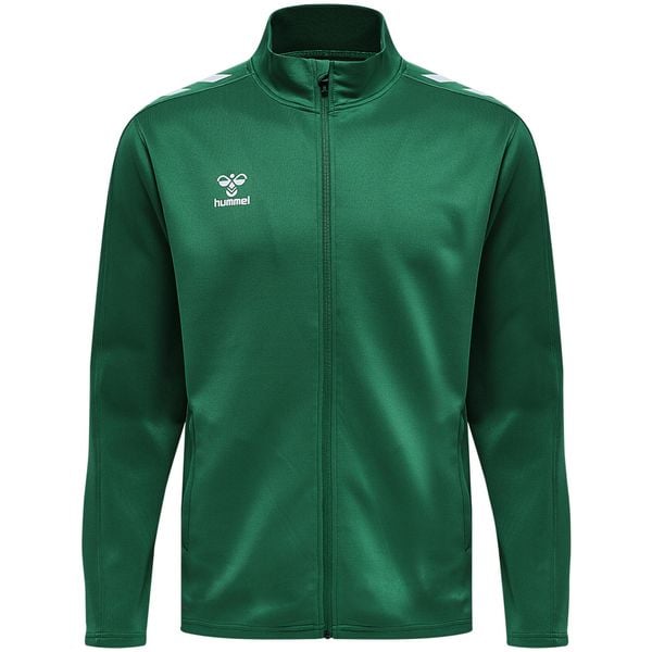 Kurtka z dresu Hummel Core Xk. Zielone kurtki treningowe męskie HUMMEL, bez wzorów, z dresówki. Za 202.00 zł.