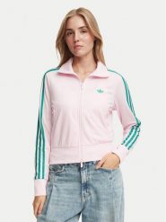 Adidas Bluza Firebird Classic KY0885 Różowy jasny Regular Fit. Czerwone bluzy bez kaptura damskie Adidas, s, z syntetyku. Za 329.99 zł.