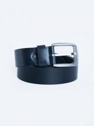 Pasek męski skórzany czarny 906 900. Czarne paski męskie Big Star, bez wzorów, z jeansu, eleganckie. Za 159.99 zł.