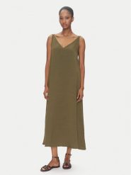 ViCOLO Sukienka letnia TD0758 Khaki Regular Fit. Brązowe sukienki damskie ViCOLO, na lato, m, bez wzorów, z wiskozy, bez kołnierzyka, bez ramiączek. Za 309.99 zł.