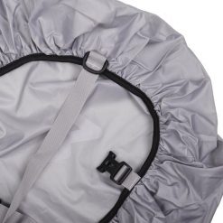 Wodoodporny pokrowiec na plecak 25–45 l – jasnoszary. Szare plecaki damskie ELITEX TRAINING, bez wzorów, z materiału. Za 45.99 zł.