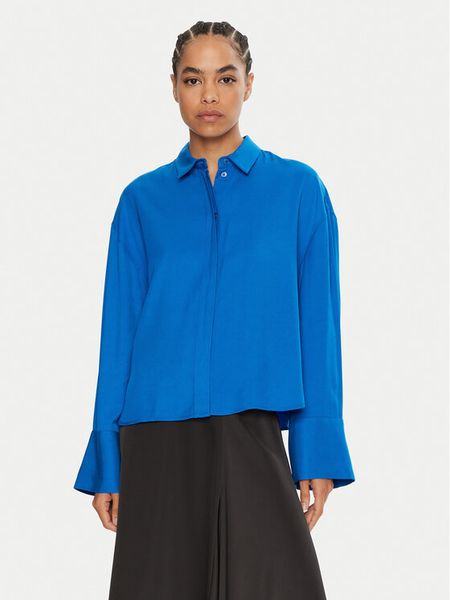 2NDDAY Koszula Claross 2245130280 Niebieski Loose Fit. Niebieskie koszule damskie 2NDDAY, bez wzorów, z wiskozy, bez kołnierzyka, bez ramiączek. Za 419.99 zł.