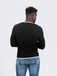 KEY LARGO Sweter "Sarasota" w kolorze czarnym rozmiar: L. Czarne swetry męskie KEY LARGO, l, bez wzorów, bez kołnierzyka. Za 91.56 zł.