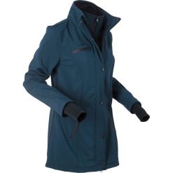 Długa kurtka softshell ze stretchem bonprix ciemnoniebieski. Niebieskie kurtki damskie bonprix, s, bez wzorów, z softshellu, bez kaptura. Za 101.99 zł.