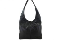 Worek skórzany BARBERINI'S czarny 994-1. Czarne shopper bag damskie Barberinis, bez wzorów, ze skóry, duże, bez dodatków. Za 259.99 zł.