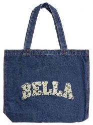 Zwillingsherz Shopper bag "Bella" w kolorze granatowym - 42 x 40 cm rozmiar: onesize. Niebieskie shopper bag damskie Zwillingsherz, bez wzorów, z materiału, na ramię, bez dodatków. Za 122.38 zł.