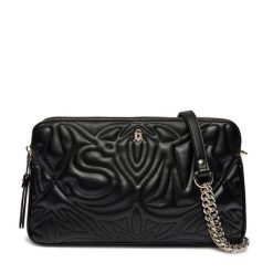Torebka Steve Madden. Czarne listonoszki damskie Steve Madden, bez wzorów, bez dodatków. Za 429.99 zł.