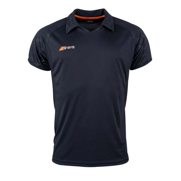 Koszulka polo dla dziewczynki Grays Hockey Axis 750. Czarne koszulki dziewczęce GRAYS, bez wzorów, bez ramiączek. Za 248.00 zł.