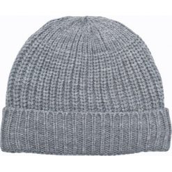 Review - Czapka. Szare czapki męskie Review, na zimę, bez wzorów, z dzianiny. W wyprzedaży za 14.90 zł.
