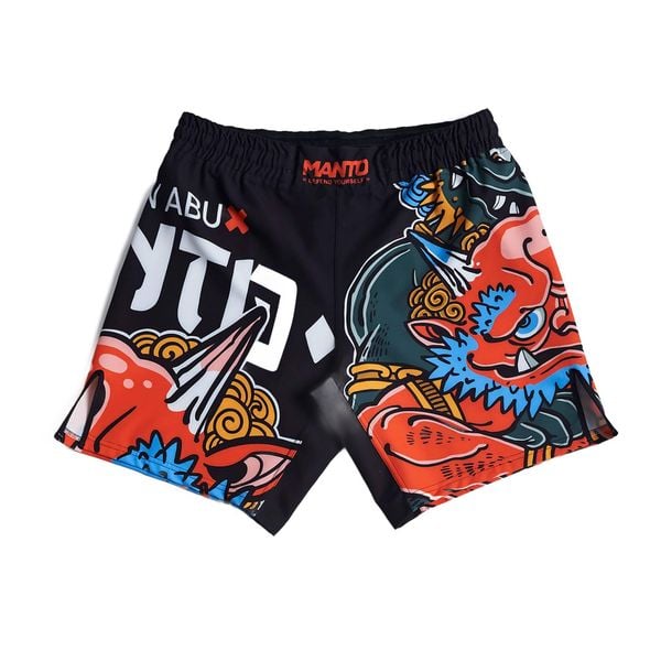 Spodenki treningowe męskie MANTO Yauhen Abu ONI. Czarne szorty męskie Manto, bez kołnierzyka. Za 179.00 zł.