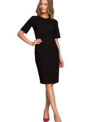 Stylove Sukienka w kolorze czarnym rozmiar: L. Czarne sukienki damskie Stylove, na co dzień, l, bez wzorów, bez kołnierzyka, bez ramiączek, midi, proste. Za 179.64 zł.