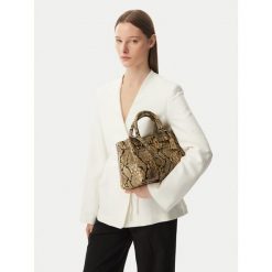 Torebka Tommy Hilfiger. Brązowe torebki klasyczne damskie Tommy Hilfiger, bez wzorów, bez dodatków. Za 1,399.00 zł.