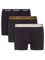 HUGO Komplet bokserek 50532613 Czarny. Czarne bokserki męskie Hugo, bez wzorów, z bawełny. Za 169.99 zł.