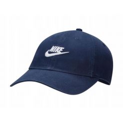 Czapka z daszkiem NIKE. Niebieskie czapki męskie Nike, bez wzorów. Za 129.00 zł.