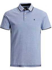 Jack & Jones Koszulka polo "Paulos" w kolorze błękitnym rozmiar: L. Niebieskie koszulki polo męskie Jack & Jones, l, bez wzorów, z bawełny, bez ramiączek. Za 118.56 zł.
