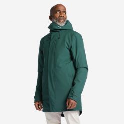 Ciepła parka żeglarska męska Tribord Sailing 500. Zielone parki męskie TRIBORD, m, bez wzorów, z materiału. Za 399.99 zł.
