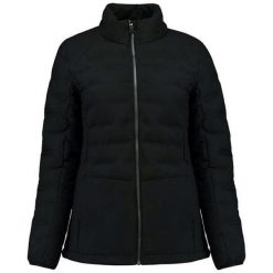 Kurtka zimowa damska Kjelvik Sitaa - Wodoodporna, Czarna, Rozmiar 38. Czarne kurtki damskie ZUMBA WEAR, na zimę, bez wzorów, bez kaptura. Za 236.99 zł.