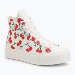 Trampki damskie Converse Chuck Taylor All Star Lift Platform Cherries Hi. Brązowe trampki i tenisówki damskie Converse, bez wzorów. Za 249.99 zł.