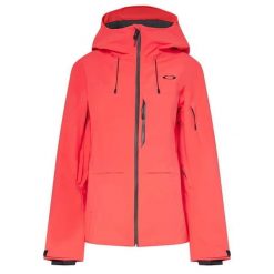 Damska kurtka narciarska/snowboardowa Oakley. Czerwone kurtki narciarskie i snowboardowe damskie Oakley, m, bez wzorów, z materiału, z kapturem, narciarskie. Za 1,242.20 zł.