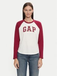 Gap Bluzka 534389-00 Czerwony Relaxed Fit. Czerwone bluzki damskie GAP, m, bez wzorów, z bawełny, bez ramiączek. Za 89.99 zł.