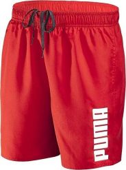 Puma kąpielówki szorty męskie, rozmiar L. Czerwone kąpielówki męskie Puma, l, bez wzorów, z materiału, do pływania. Za 164.99 zł.