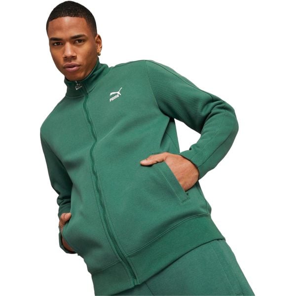 Kurtka Puma T7 Track Jacket Dk Vine, Mężczyźni. Zielone kurtki męskie Puma, m, bez wzorów, z bawełny, bez kaptura. Za 310.35 zł.