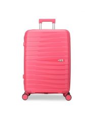 Semi Line Walizka średnia T5909-3 Różowy. Czerwone walizki Semi-line, bez wzorów, średnie. Za 209.99 zł.