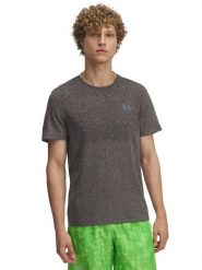 Under Armour Koszulka sportowa "Stride" w kolorze szarym rozmiar: L. Szare t-shirty sportowe męskie Under Armour, l, z materiału, bez ramiączek, outdoorowe. Za 157.95 zł.