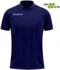 Elegancka Koszula Polo Givova Cotone Piquet 3XL na Lato. Fioletowe koszule męskie Givova, na lato, xl, bez wzorów, z bawełny, bez kołnierzyka, bez ramiączek. Za 63.68 zł.