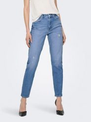 ONLY Dżinsy - Regular fit - w kolorze błękitnym rozmiar: W32/L32. Niebieskie jeansy damskie Only, z podwyższonym stanem. Za 136.13 zł.