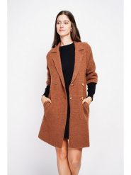 William de Faye Płaszcz przejściowy w kolorze jasnobrązowym rozmiar: 36. Brązowe płaszcze damskie William De Faye, bez wzorów, klasyczne. Za 195.99 zł.