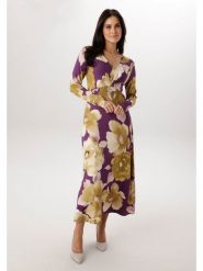 Aniston Sukienka w kolorze oliwkowo-fioletowym rozmiar: 48. Różowe sukienki damskie Aniston, bez wzorów, bez kołnierzyka, bez ramiączek, maxi. Za 217.99 zł.