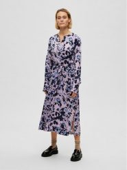 Selected Femme Sukienka codzienna Faronia 16088098 Fioletowy Loose Fit. Fioletowe sukienki damskie Selected Femme, na co dzień, bez wzorów, z wiskozy, bez kołnierzyka, bez ramiączek, proste. Za 289.99 zł.