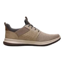 Buty Skechers Delson Camben 65474-TPE beżowy. Brązowe buty sportowe na co dzień męskie z gumy, bez zapięcia, trekkingowe. Za 458.79 zł.