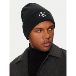Czapka Calvin Klein. Szare czapki męskie CALVIN KLEIN, na zimę, bez wzorów. Za 139.99 zł.