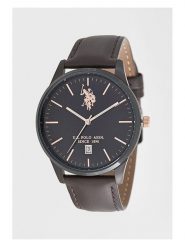 U.S. Polo Assn. Zegarek kwarcowy w kolorze ciemnobrązowo-czarnym rozmiar: onesize. Brązowe, analogowe zegarki męskie U.S. Polo Assn., metalowe. Za 217.99 zł.
